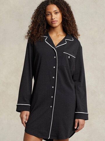 Chemise de nuit ' Sleepshirt ' Polo Ralph Lauren en noir : devant