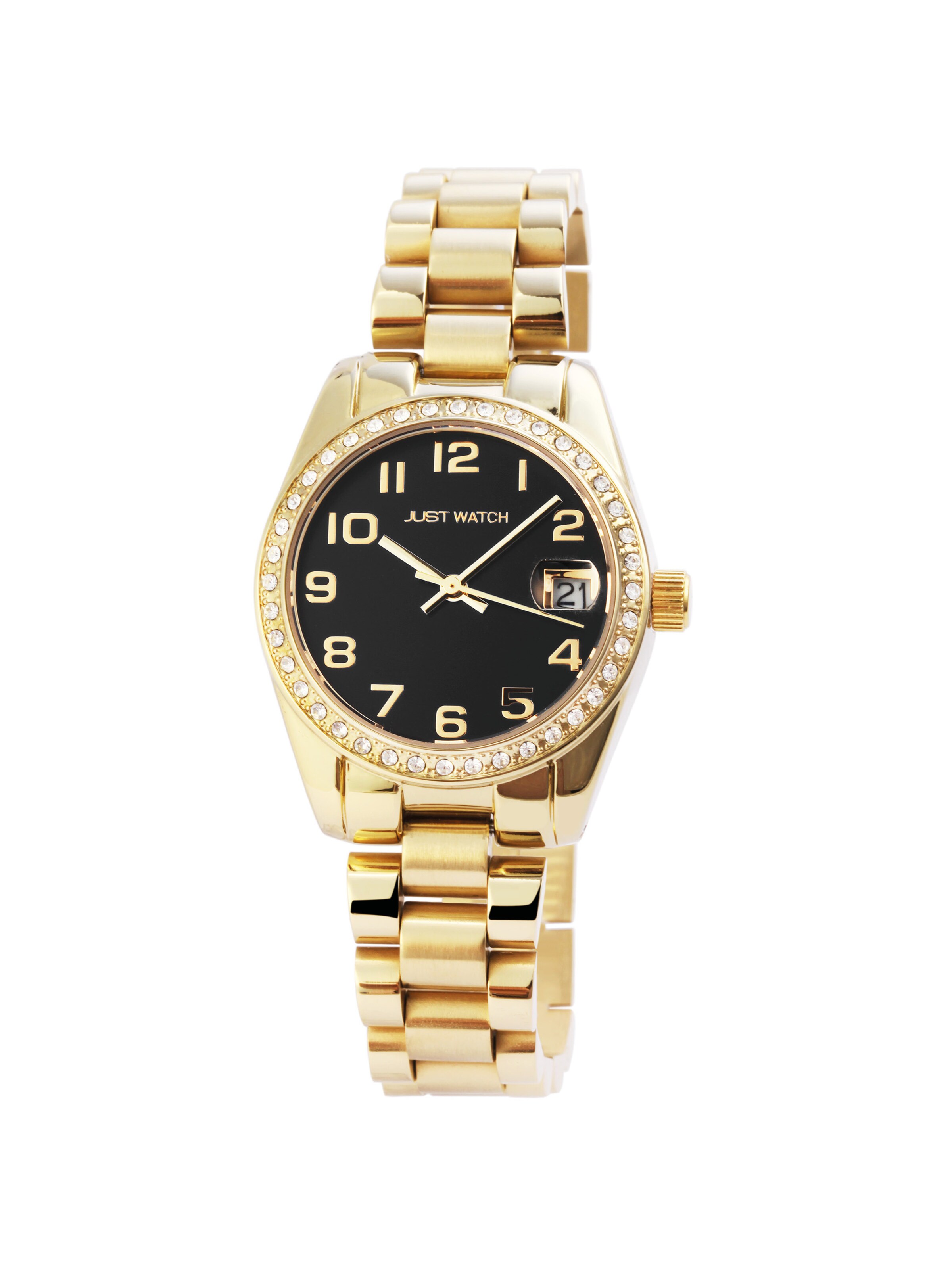 Just Watch Analoguhr 'Emmi'‌‌‌ in Gold: Vorderseite