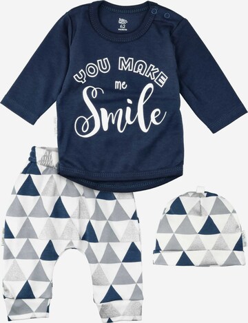 Baby Sweets Set ' You make me Smile ' in Blau: predná strana