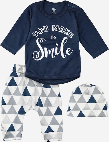 Baby Sweets Set ' You make me Smile ' in Blauw: voorkant