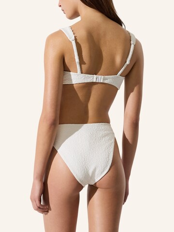Karl Lagerfeld Σλιπ μπικίνι ' Strukturierte Bikinihose mit Perlen ' σε μπεζ