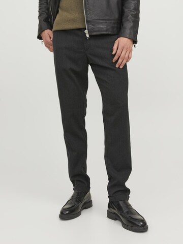 JACK & JONES Slim fit Chino Pants 'Marco Connor' in Black: front