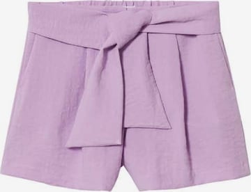 Loosefit Pantalon à pince ' tomasa' MANGO en violet : devant