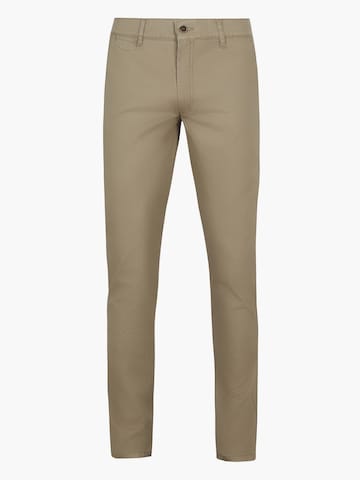 Suitable Slimfit Chino 'Plato' in Groen: voorkant