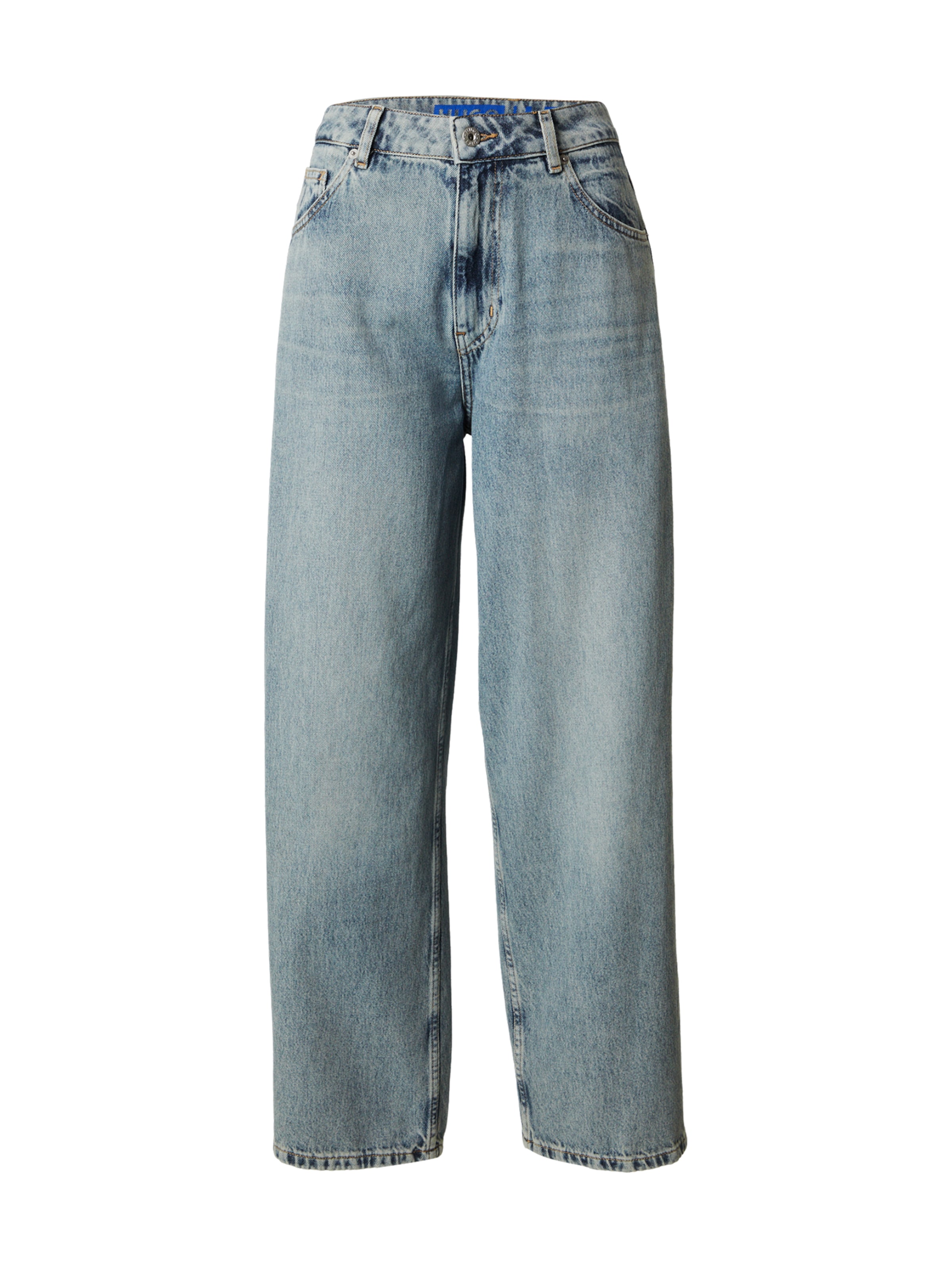 HUGO Loosefit Jeans &#x27;Leni_B&#x27; in Blauw: voorkant