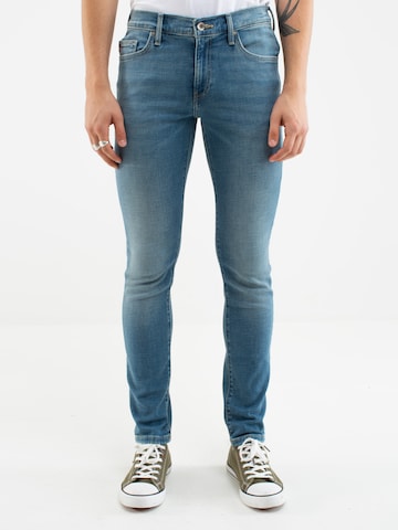 BIG STAR Slimfit Jeans ' JEFFRAY ' in Blauw: voorkant