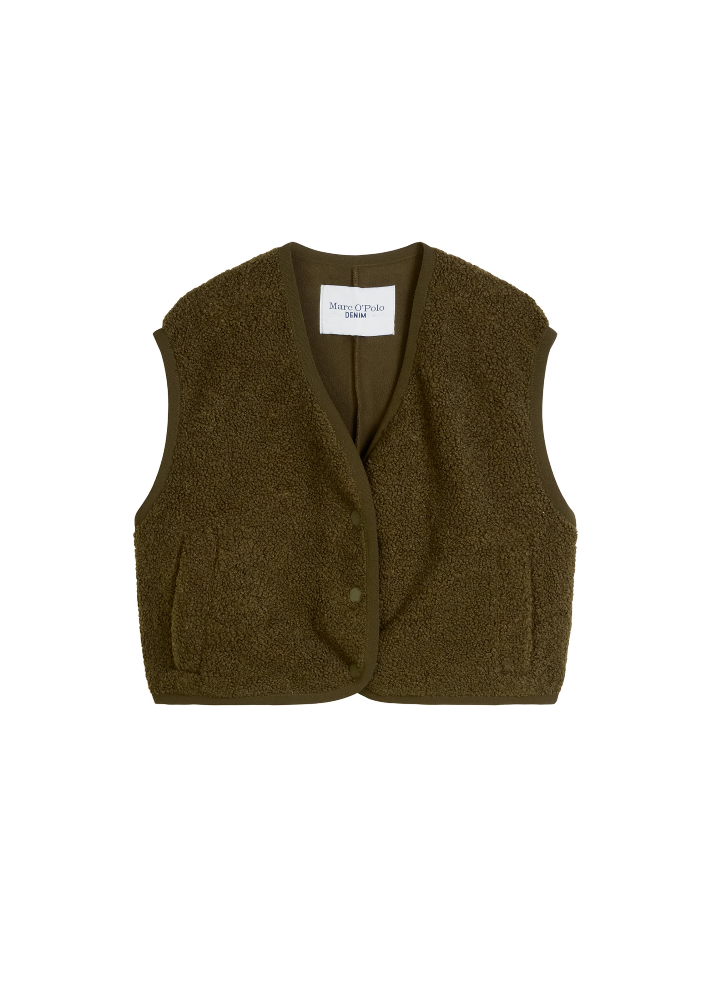 Marc O'Polo DENIM Weste in Grün: Vorderseite