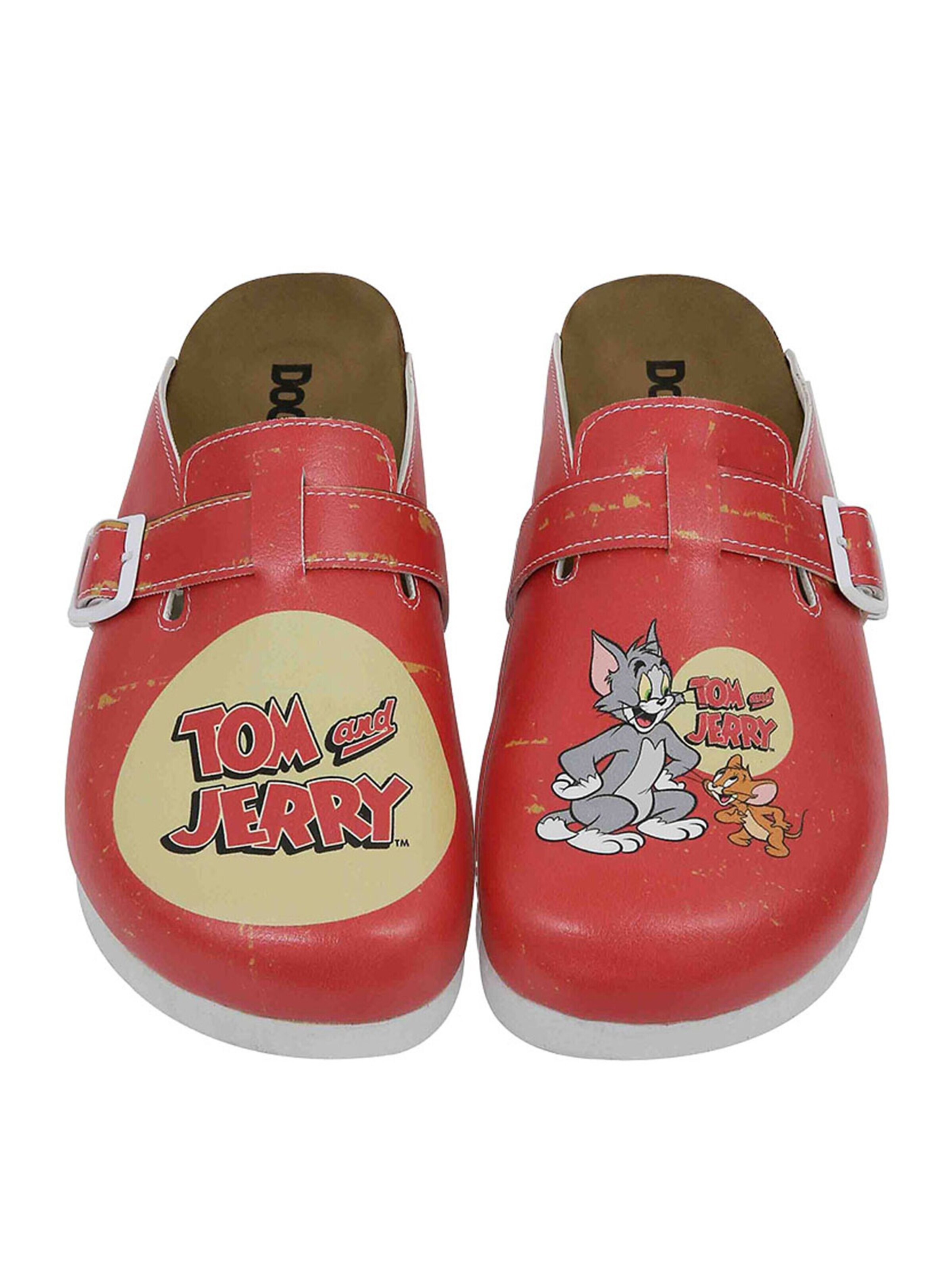 DOGO Clogs 'DOGO Comfie - Tom & Jerry WB'‌‌‌‌‌‌‌‌‌ in Rot