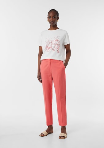 COMMA Regular Trousers in Orange: front
