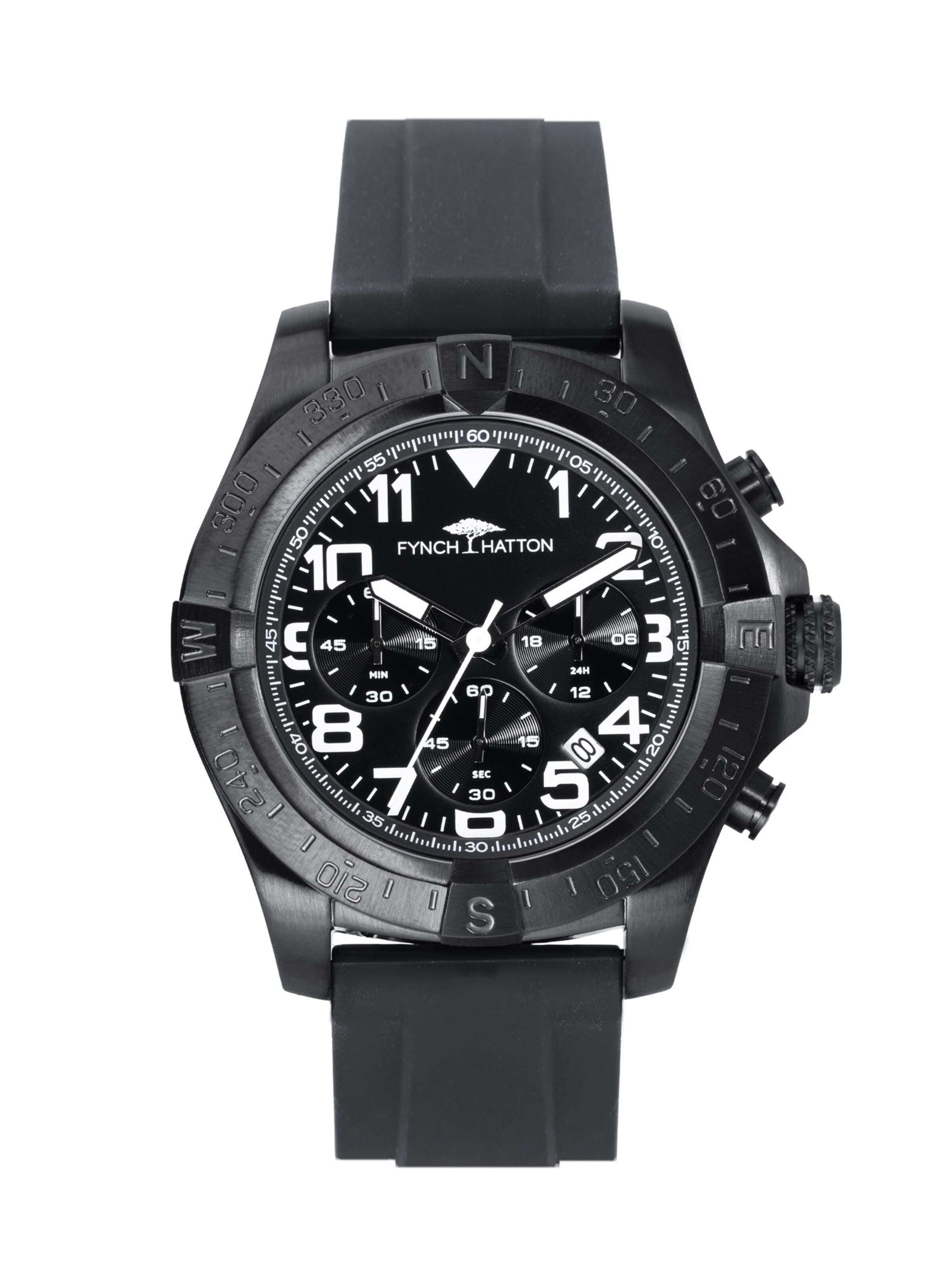 FYNCH-HATTON Analog Watch in Black: front