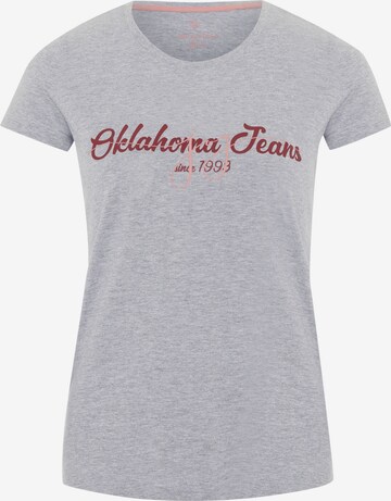 Oklahoma Jeans T-Shirt in Grau: predná strana