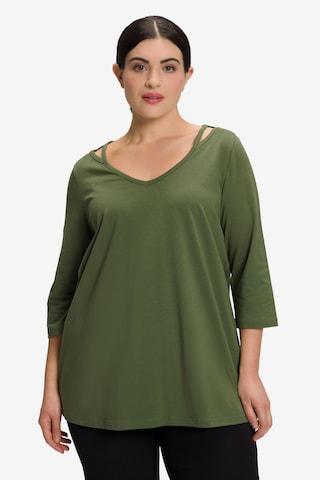 Ulla Popken - Camisa em verde: frente