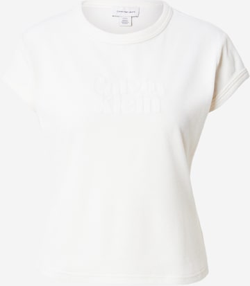 T-shirt Calvin Klein en blanc : devant