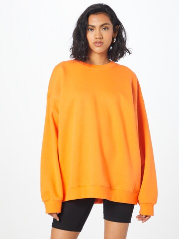 WEEKDAY Μπλούζα φούτερ σε πορτοκαλί: μπροστά