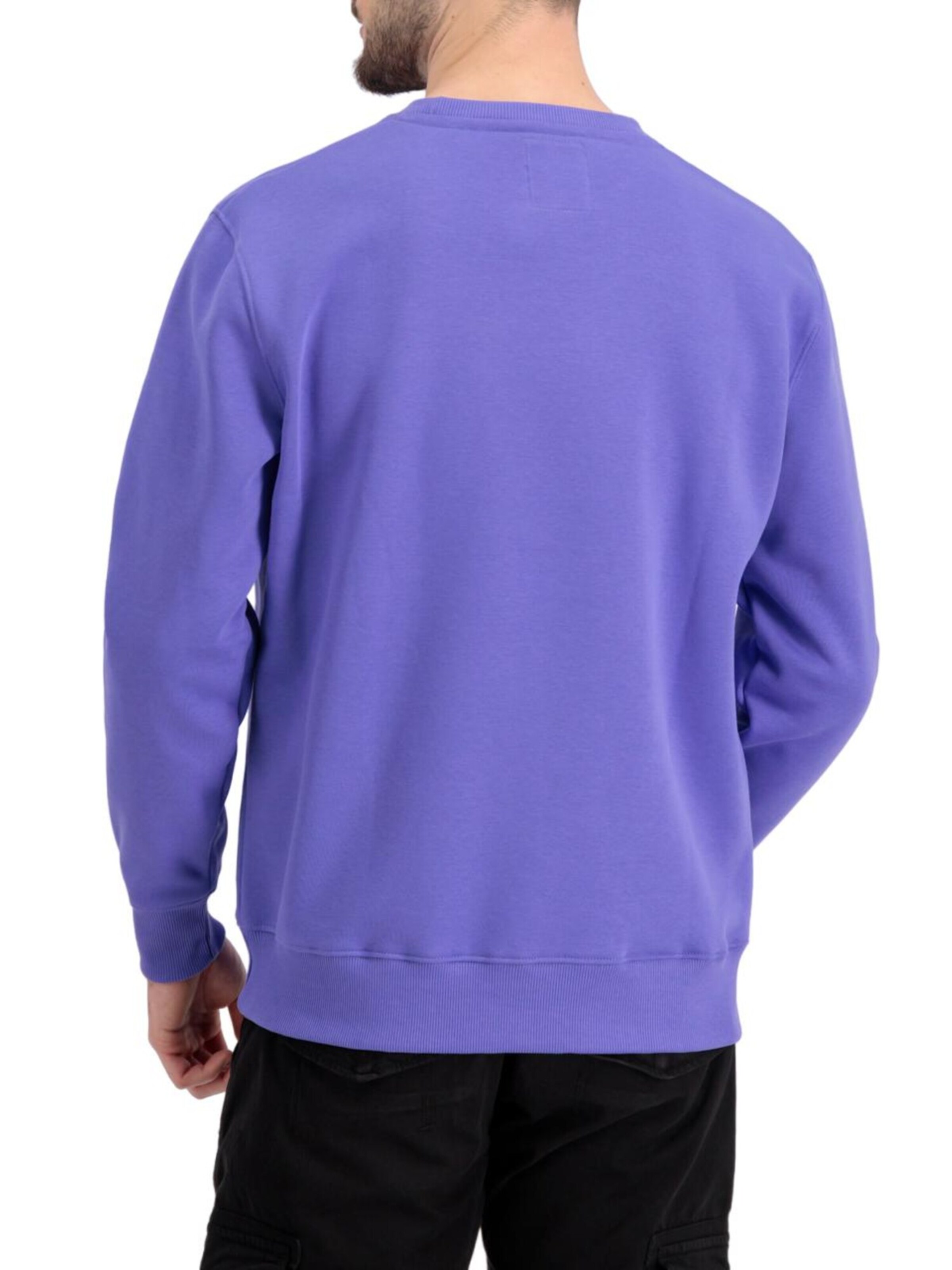 ALPHA INDUSTRIES Sweatshirt 'Basic Logo' in Purple