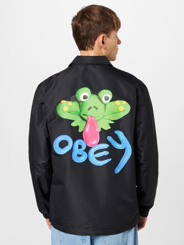 Giacca di mezza stagione 'Froggy' di Obey in nero