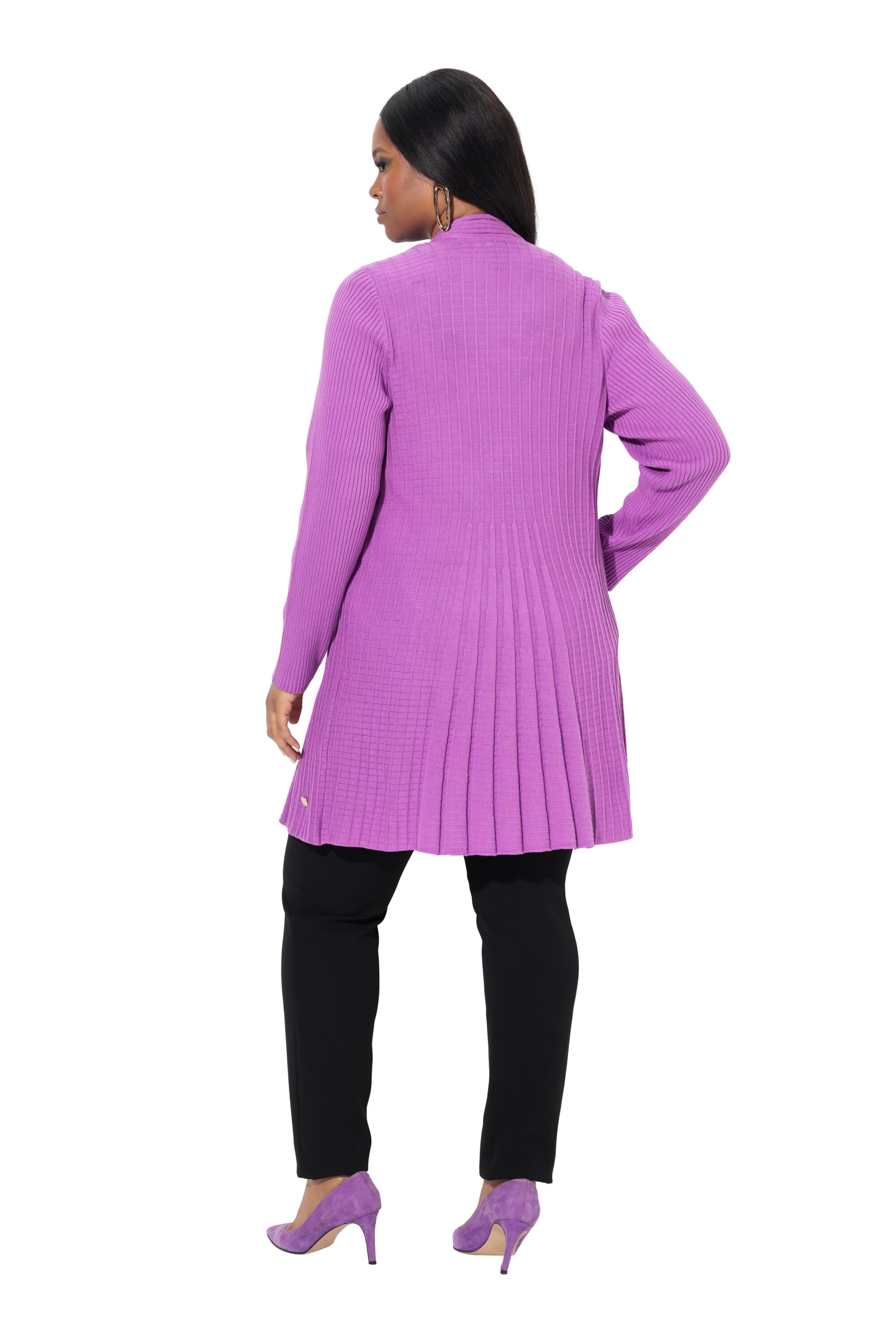 Ulla Popken Strickjacke in Lila