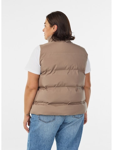 Gilet 'Canora' di Zizzi in marrone