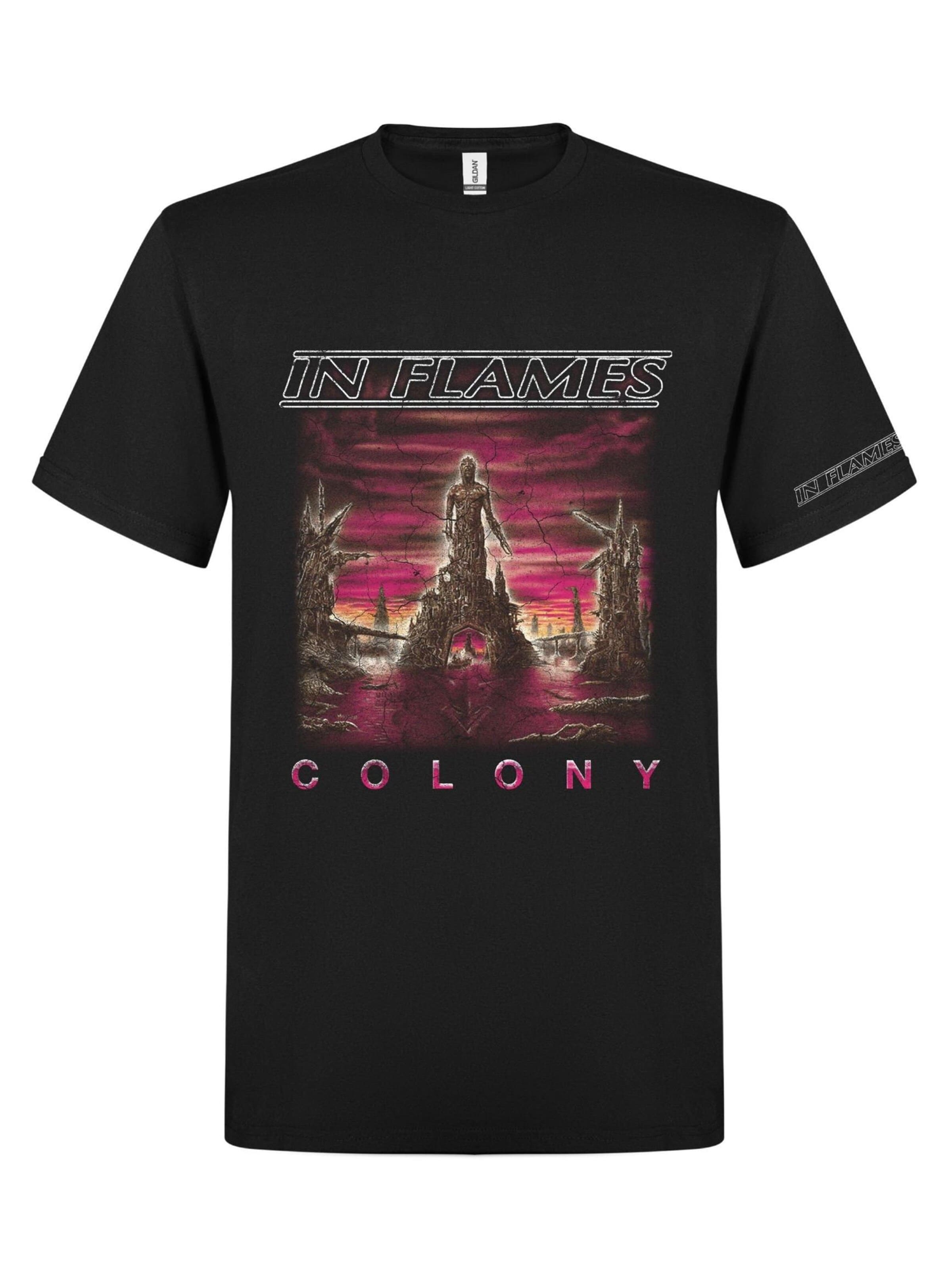 Rockshirts Shirt 'In Flames Colony T-Shirt'‌‌‌‌‌ in Schwarz