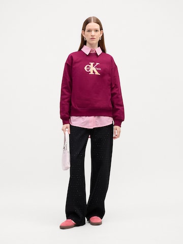Calvin Klein Jeans Sweatshirt in Lila