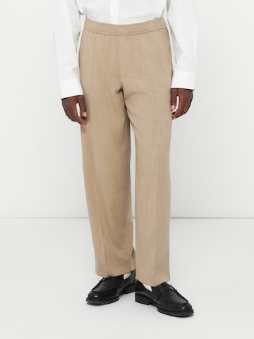 Abercrombie & Fitch Regular Pantalon in Bruin: voorkant