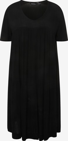 Robe Ulla Popken en noir : devant