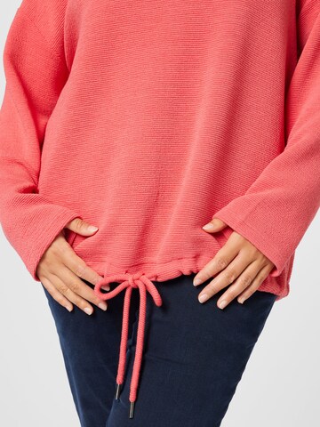 Tom Tailor Women + Sweatshirt i rød