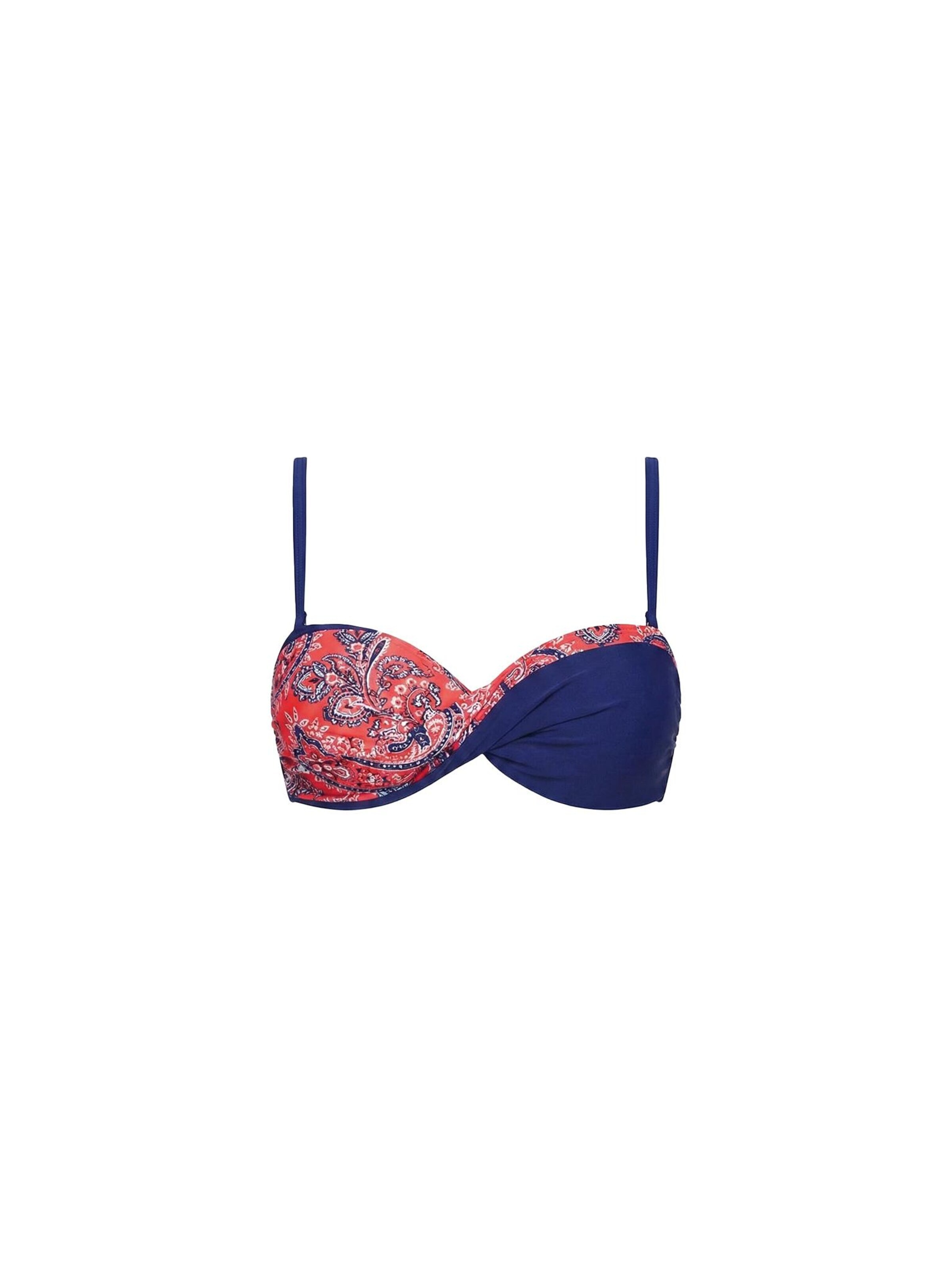 Marko Push-up Bikini Top in Blue: front