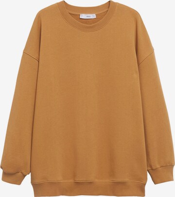 MANGO Sweatshirt 'Polka' in Bruin: voorkant