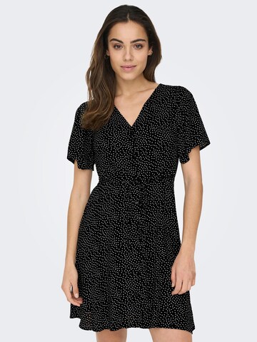 Robe-chemise 'ONLEvida' ONLY en noir : devant