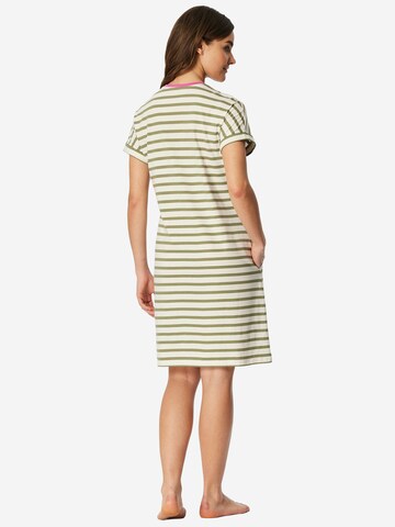 SCHIESSER - Camiseta de noche ' Casual Essentials ' en verde