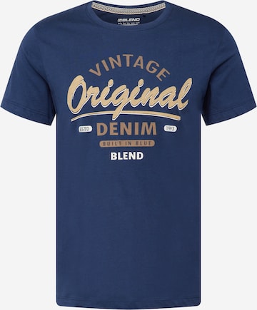 BLEND T-Shirt in Blau: predná strana