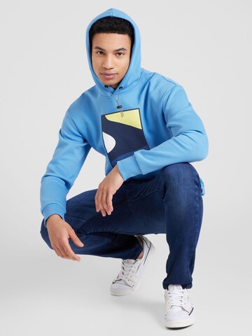 JACK & JONES Sweatshirt 'FAST' i blå