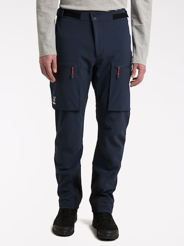 Haglöfs Regular Outdoor Pants 'Roc Winter' in Blue: front