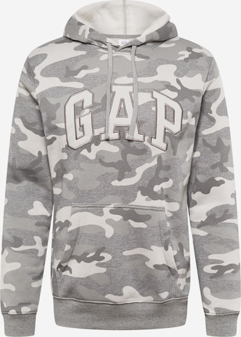 GAP Sweatshirt 'HERITAGE' in Grijs: voorkant