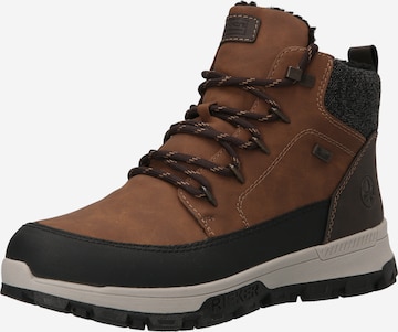 Rieker Lace-Up Boots in Brown: front