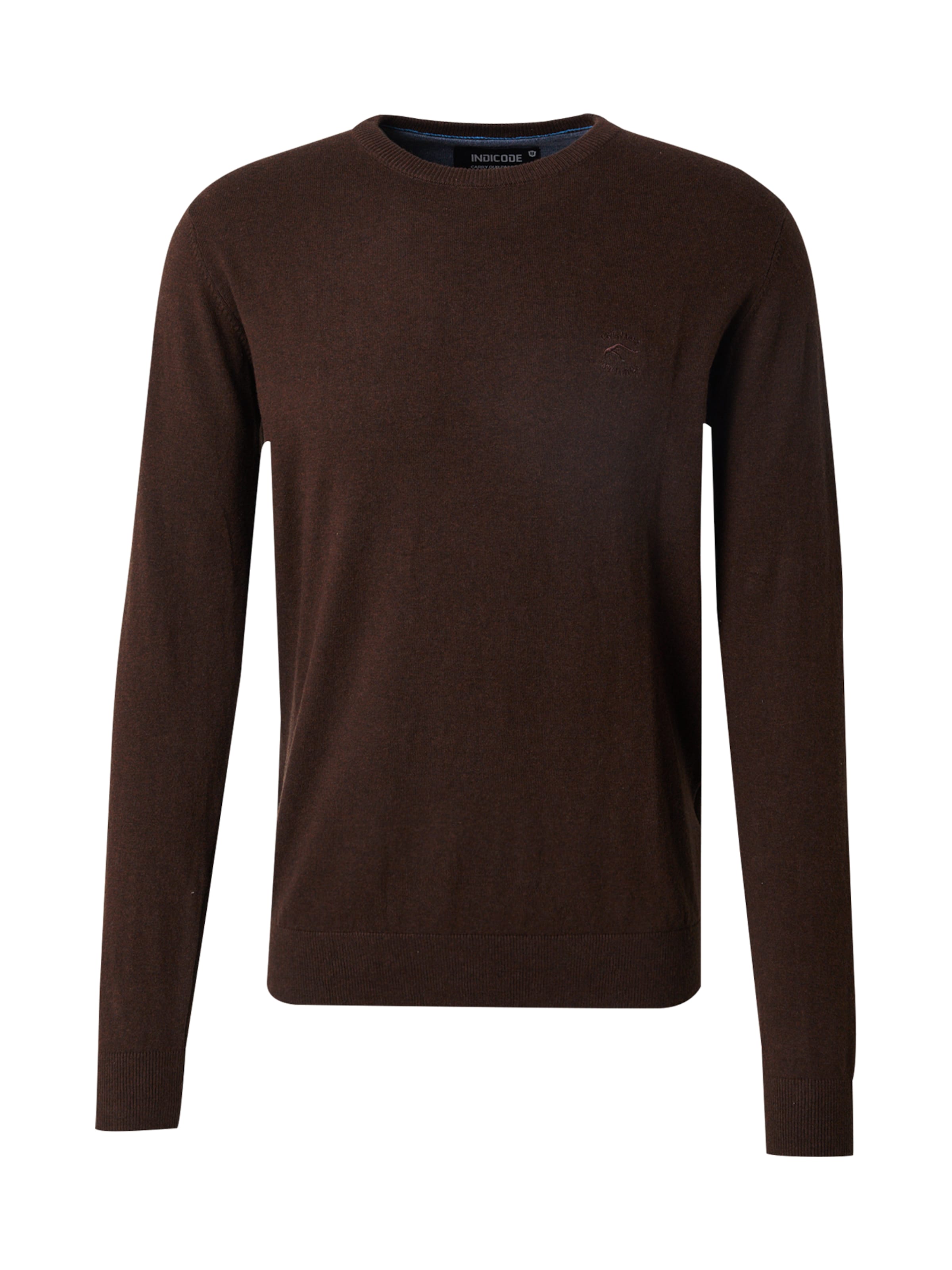 INDICODE JEANS - Jersey 'Wildman' en marrón: frente