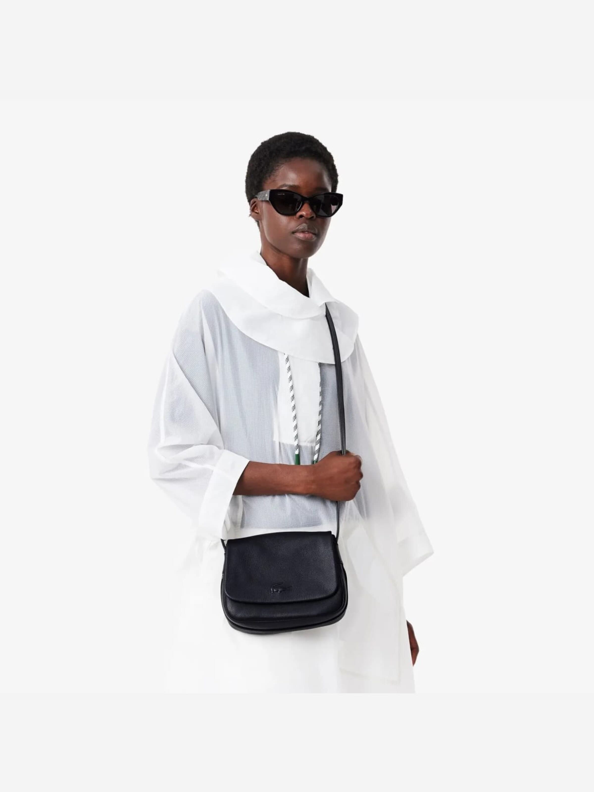 Sac à bandoulière 'City Court' LACOSTE en noir : devant