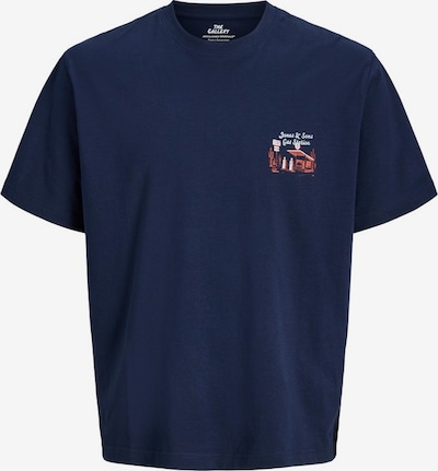 JACK & JONES T-Shirt 'JORVintage American Summer' en XS en bleu marine / bleu clair / cognac, Vue avec produit