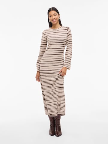 Robes en maille 'VIALAINA' VILA en beige : devant