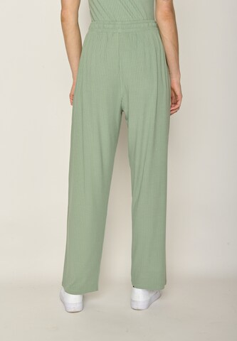 GREENBOMB Wide leg Trousers in Green