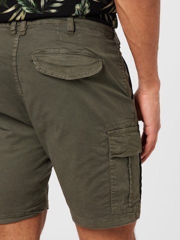 BRAVE SOUL Regular Cargo trousers 'DENVERGRY' in Grey