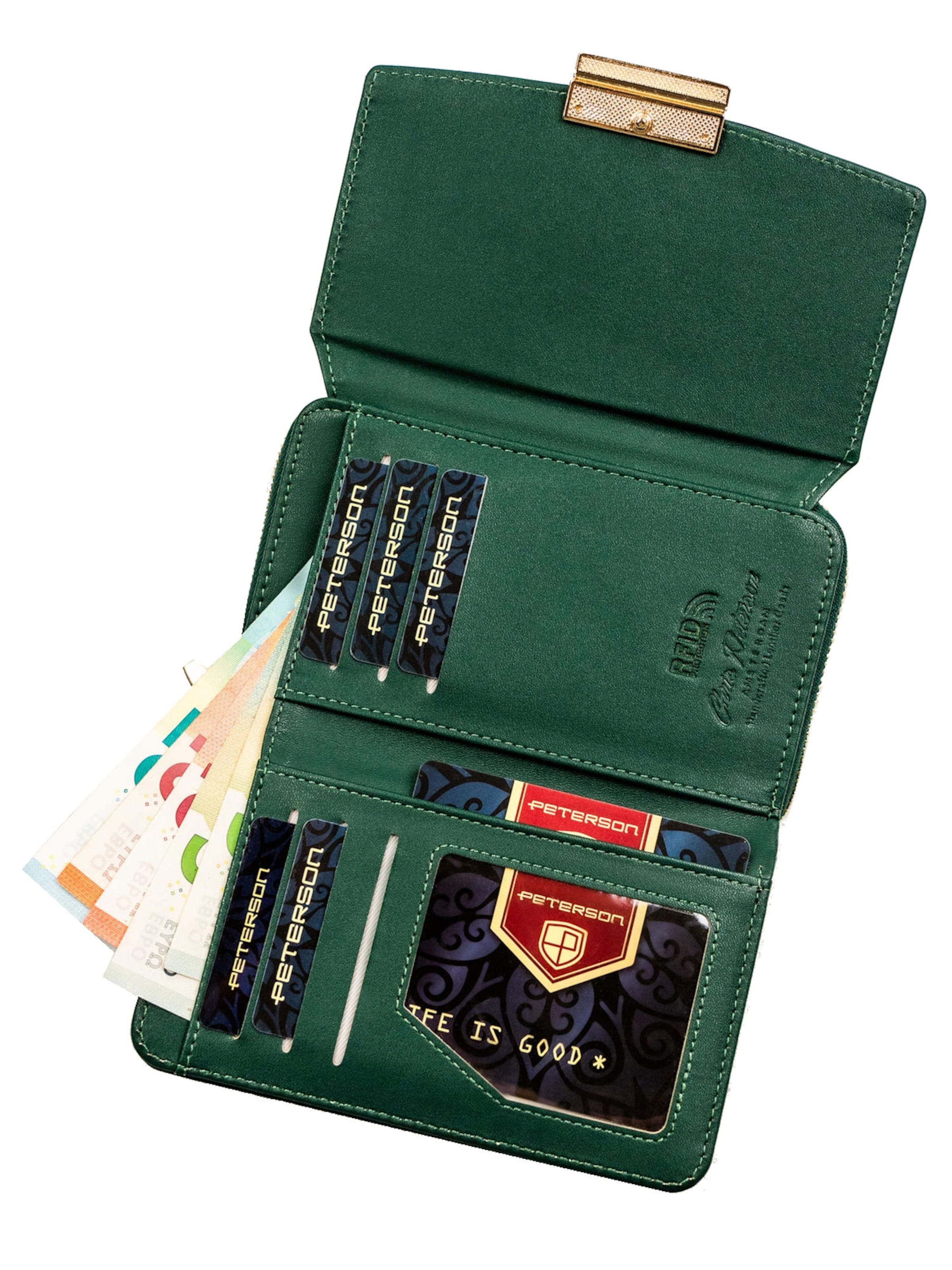 Tomshop24-7 Wallet 'Peterson RFID' in Green