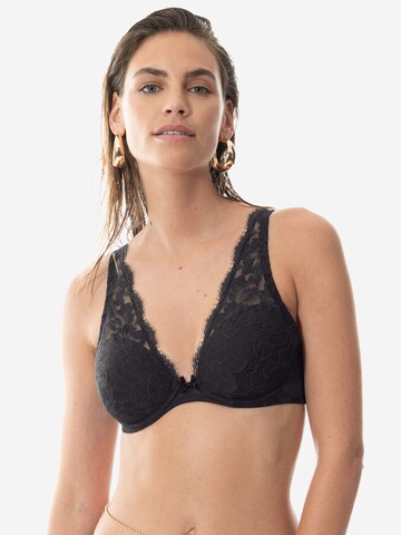 Mey Triangle Bra 'Amazing' in Black: front