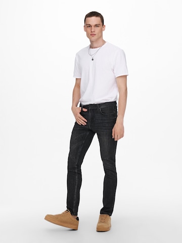 Only & Sons Skinny Jeans 'Loom Life' in Black