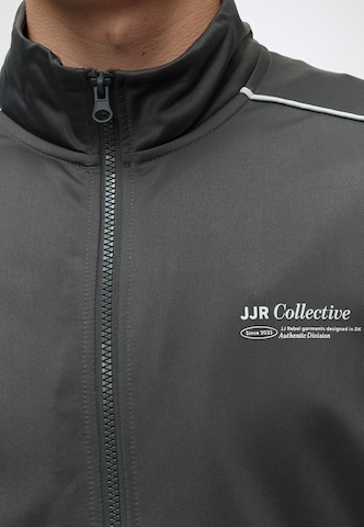 JJ Rebel - Sudadera con cremallera 'JREBLUCA' en gris
