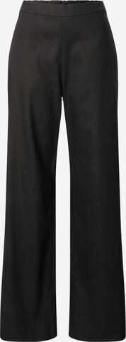 Wide Leg Pantalon Calvin Klein en noir : devant