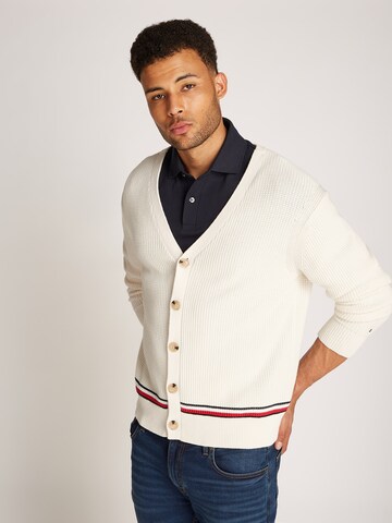 TOMMY HILFIGER Вязаная кофта в Белый: спереди