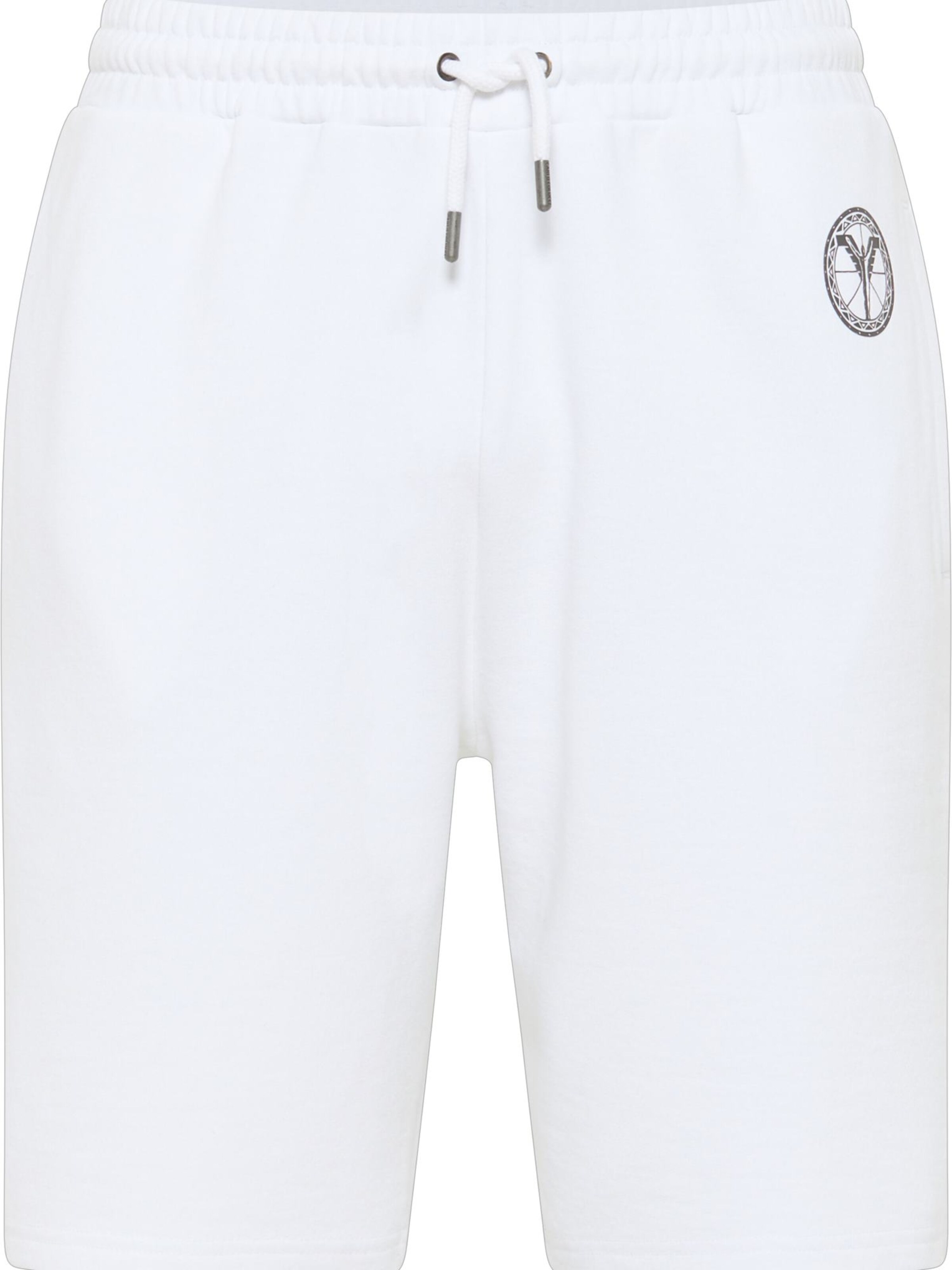 Pantalon Carlo Colucci en blanc : devant