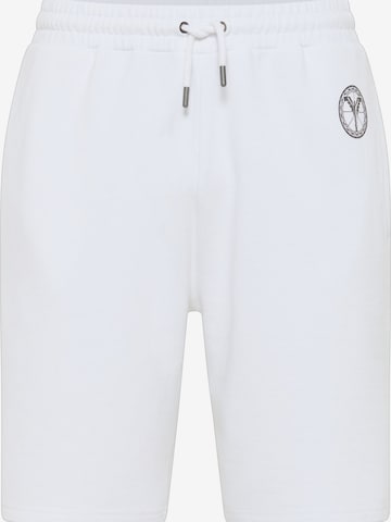Carlo Colucci Regular Pants in White: front